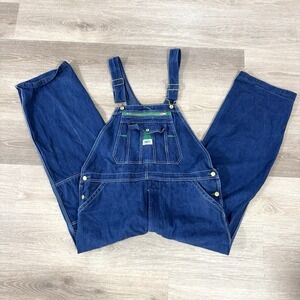 Liberty Blue Workwear Carpenter Utility Ranch Denim Bib Overalls Mens Size 40x28
